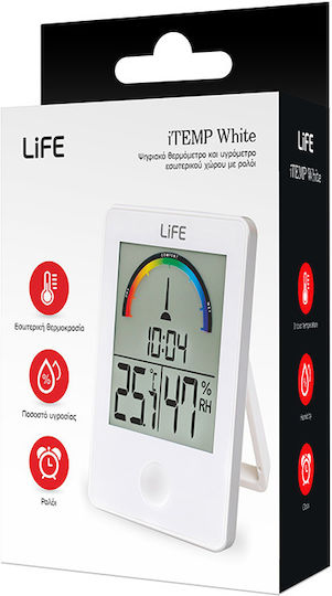 Life iTemp Indoor Thermometer & Hygrometer Tabletop