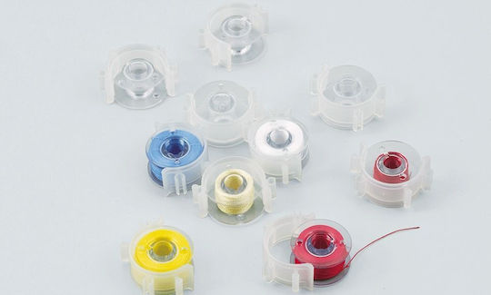 Set 10 Bobine Din Plastic + Suporturi Brother