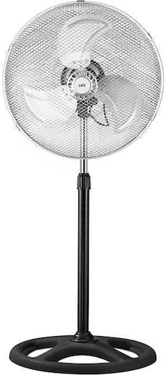 Life Grecale Πολυμορφικός Ανεμιστήρας 50W Διαμέτρου 45cm Μαύρος
