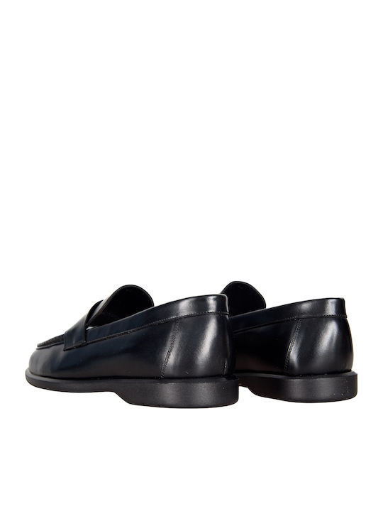 Leder Herren Mokassins in Schwarz Farbe