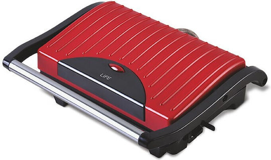 Life Scarlet Τοστιέρα για 2 Τοστ 700W Κόκκινη