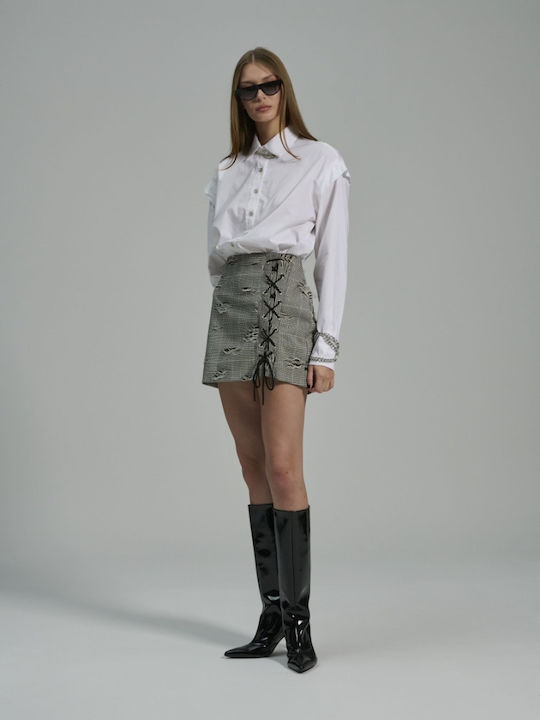 Mini Skirt Black and White