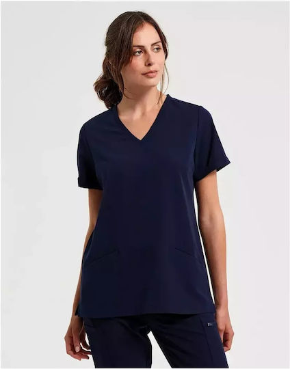 Premier Women's Navy Blue Medical Blouse