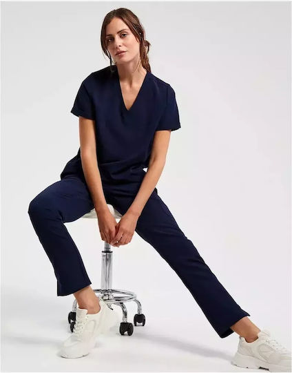 Premier Women's Navy Blue Medical Blouse