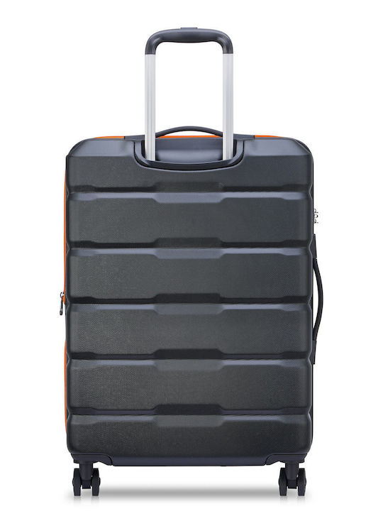Securitech by Delsey Citadel Μεσαία Βαλίτσα Ταξιδίου Σκληρή Μαύρη με 4 Ρόδες Ύψους 65.5εκ.