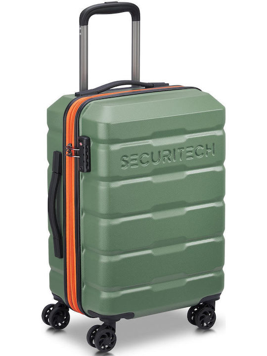 Securitech by Delsey Citadel Βαλίτσα Ταξιδίου Καμπίνας Πράσινη με 4 Ρόδες Ύψους 54.5εκ.