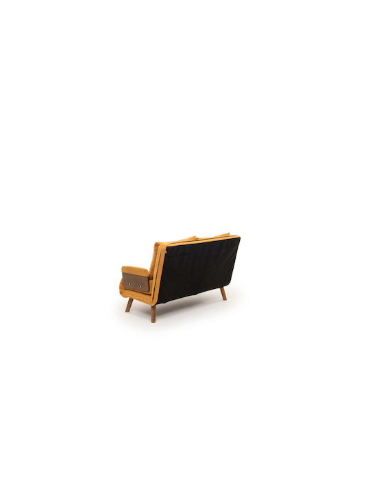 Cosmo Cu două locuri Canapea Pat Mustard 120x78x82cm.