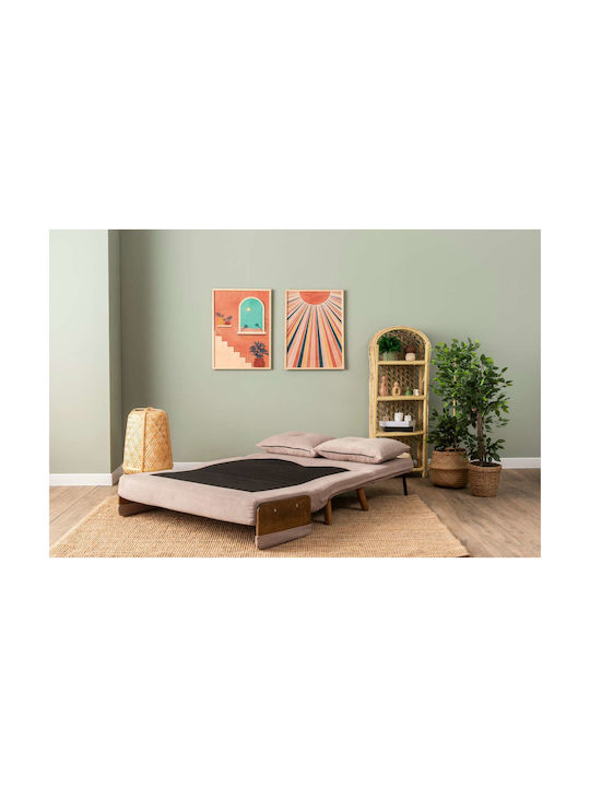 Cosmo Two-Seater Couch Bed Bohemian Mink 120x78x82cm