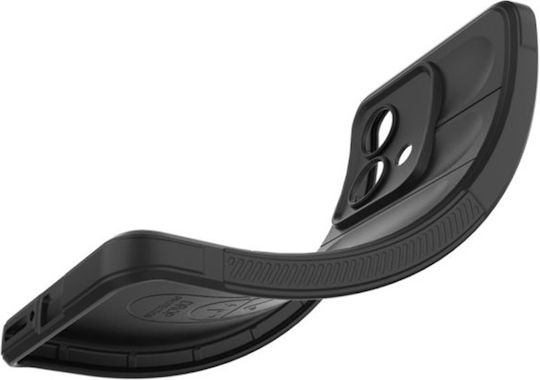 Umschlag Rückseite Silikon Schwarz (Motorola Edge 40 Neo - German)
