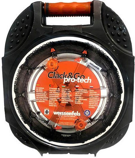 Weissenfels Clack & Go Pro-tech M44 8 Αντιολισθητικές Αλυσίδες Πάχους 9mm Επιβατικού Αυτοκινήτου 2τμχ