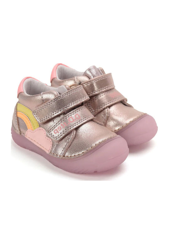 Kinderstiefeletten mit Lichtern Gold