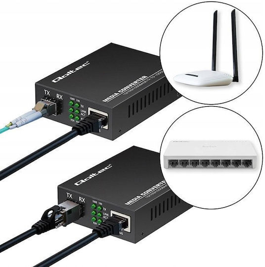 Qoltec Medienkonverter 1Stück