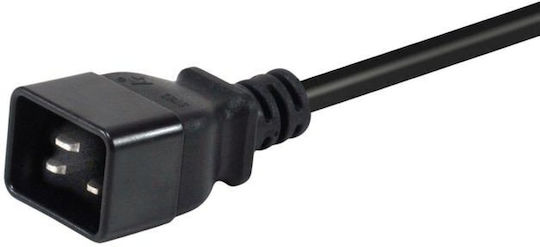 Equip IEC C20 - IEC C13 Cablu 3m Negru (112141)