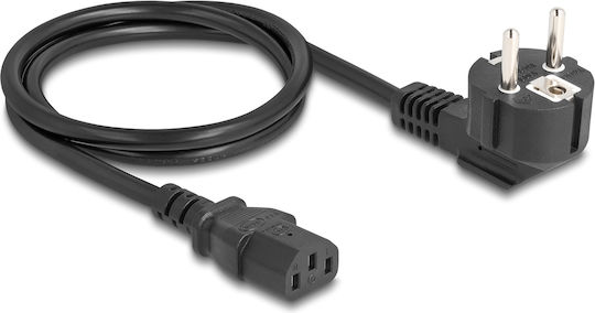 DeLock Schuko - IEC C13 Kabel 1m Schwarz (81298)