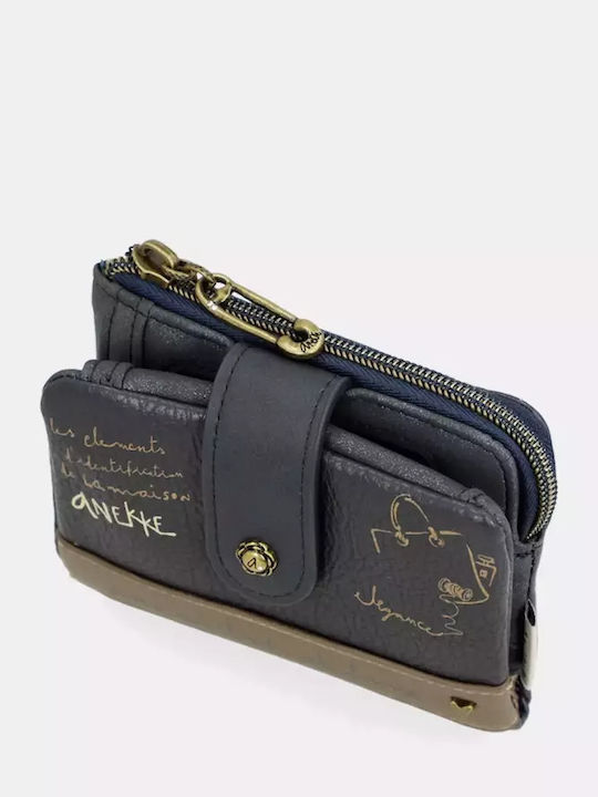 Small Fabric Women's Wallet Classic with RFID Blue