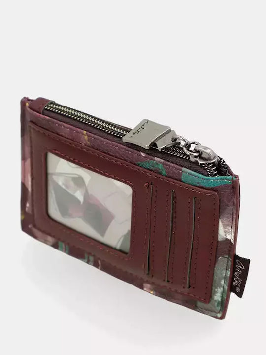 Small Fabric Women's Wallet Classic Burgundy