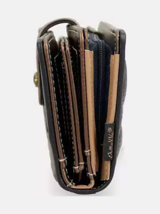 Large Fabric Women's Wallet Classic with RFID Black