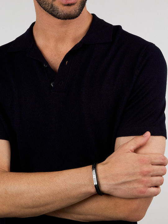 Maserati Men's Leather Bracelet