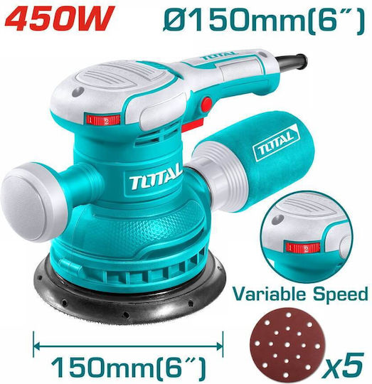Total TF2061506 Έκκεντρο Τριβείο 150mm Ρεύματος 450W