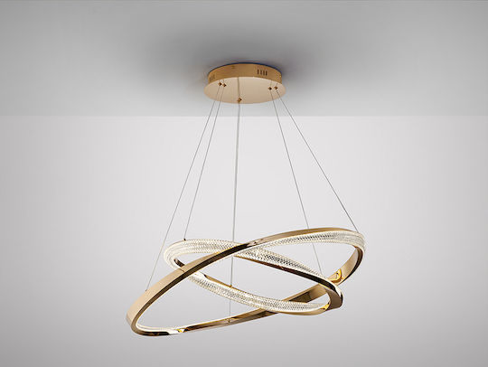 Orbitas Adjustable Pendant Light Gold LED