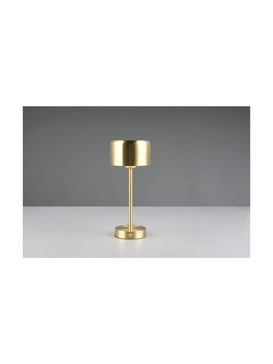 Trio Lighting Metal Lampă de masă LED cu Abajur Auriu și Bază