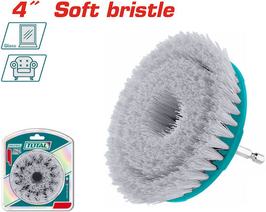 Total Professional Cleaning Brush for Drill 1/4" Φ-90mm Soft Tacs1401