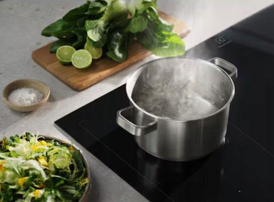 Electrolux Επαγωγική Εστία Αυτόνομη με Απορροφητήρα & Λειτουργία Κλειδώματος 77x51εκ.