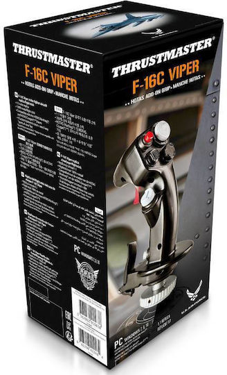 Thrustmaster F-16C Viper Add On Джойстик С кабел Съвместим с Компютър