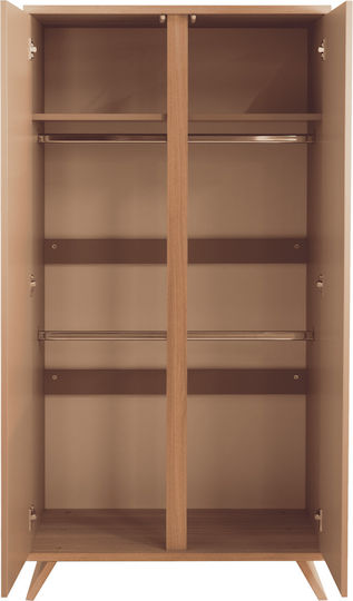 Zwei Türen Schrank Braun 90x50x175.7cm