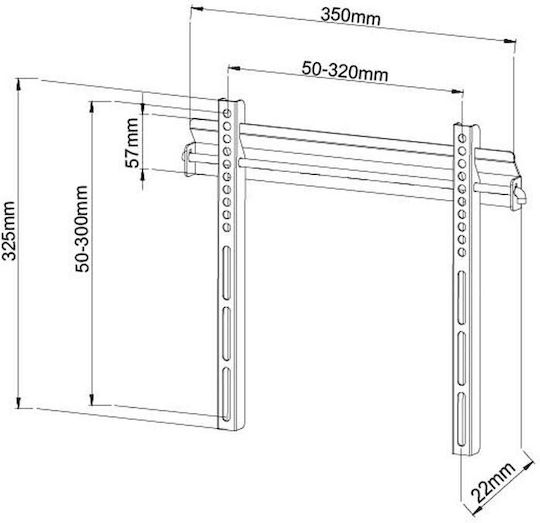 DMP PLB134S Wandhalterung für Fernseher bis 37"