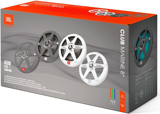 JBL Сет Морски Говорители Marine Club 8 с 150W RMS Бял