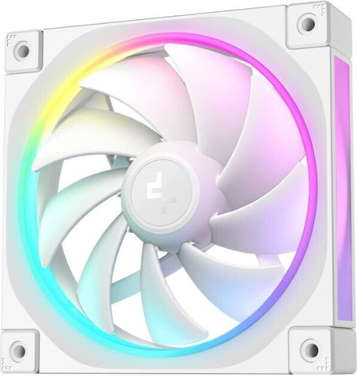 Deepcool FL12 Case Fan 120mm (2150rpm / 55cfm) με RGB Φωτισμό 3τμχ Λευκό