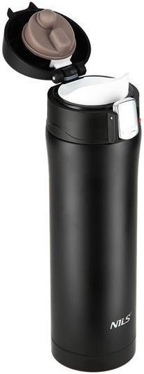Nils Stainless Steel Thermos Bottle 430ml Black