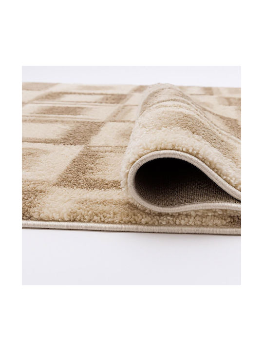 Beauty Home Rectangular Beige Living Room Rug 133x190cm 9658-133X190