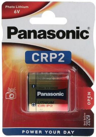 Panasonic Photo Power Lithium-Batterie CR-P2 6V Für Professionelle Kameras & Elektronische Wasserhähne 1 Stück