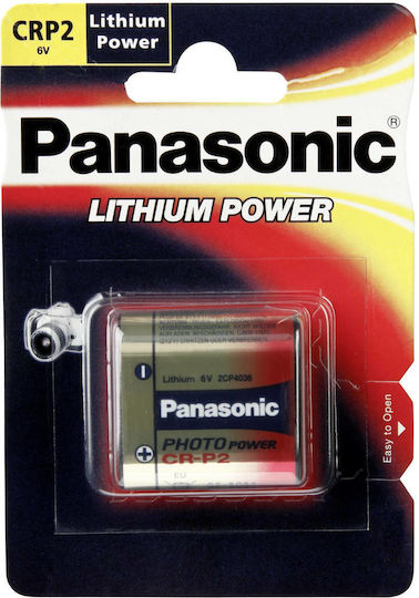 Panasonic Photo Power Lithium-Batterie CR-P2 6V Für Professionelle Kameras & Elektronische Wasserhähne 1 Stück