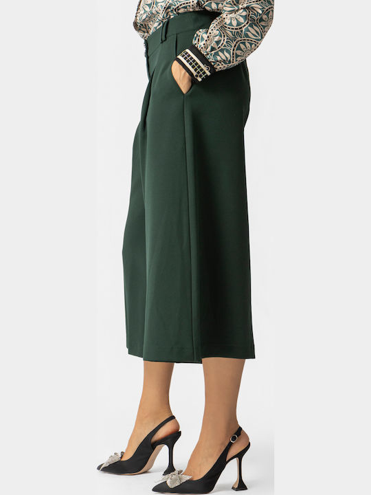 Damen Stoff Hose Green