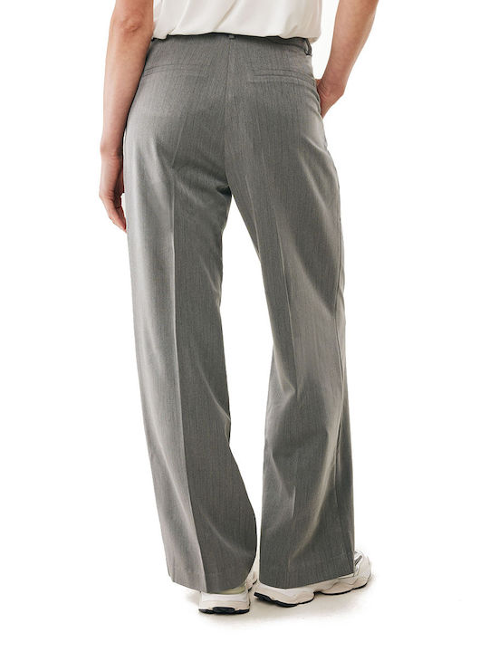 Women's Fabric Trousers Dk.grey