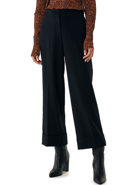 Women's Fabric Trousers Black