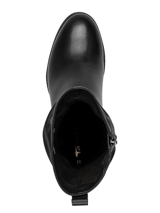 Leather Women's Ankle Boots Black