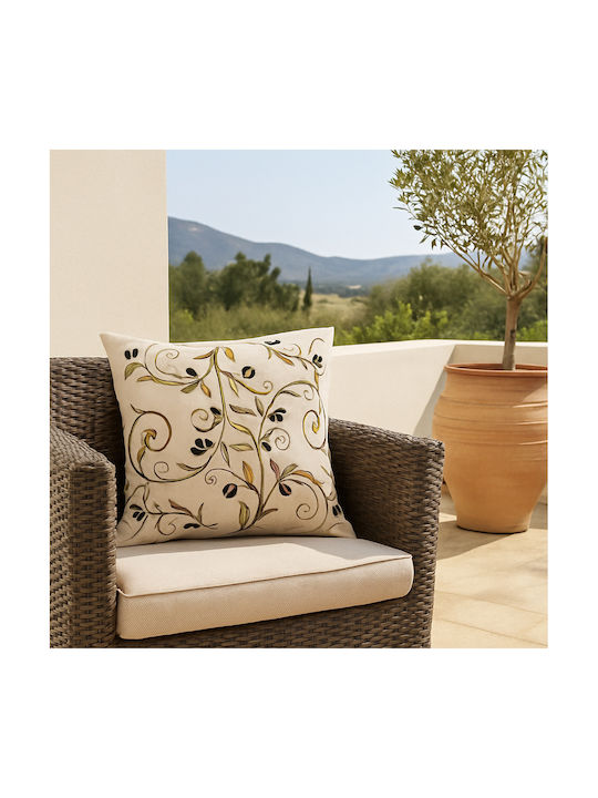 F&L Decorative Pillow Case Khaki 45x45cm
