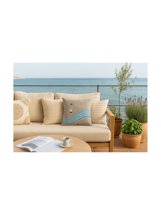 F&L Turquoise Decorative Pillow Case 45x45cm