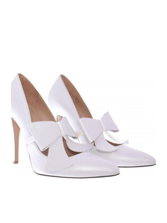 Pumps mit hohem Absatz Weiß
