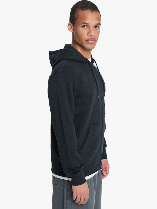 Salt Water Sweatshirt with Hood Black