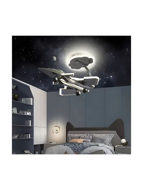 Alista Home Lampă De Tavan Cu O Singură Lumină Pentru Copii Din Metal 100W Cu Bază E27 Gri
