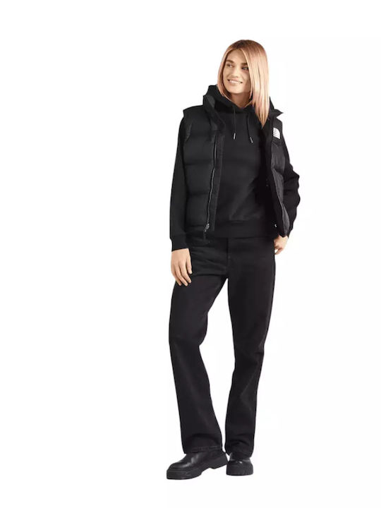 Women's Sweatshirt Hooded Black