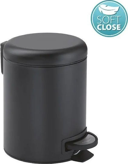 Gedy Inox Badezimmer Mülleimer 3Es Schwarz