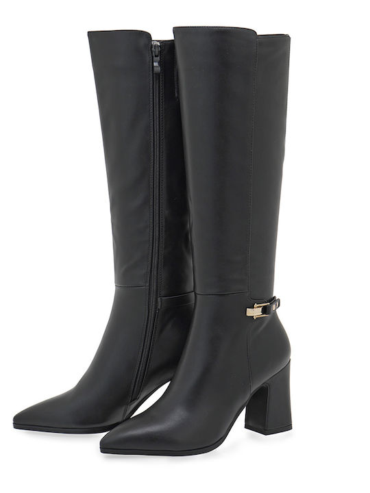 Damenstiefel mit hohem Absatz Schwarz