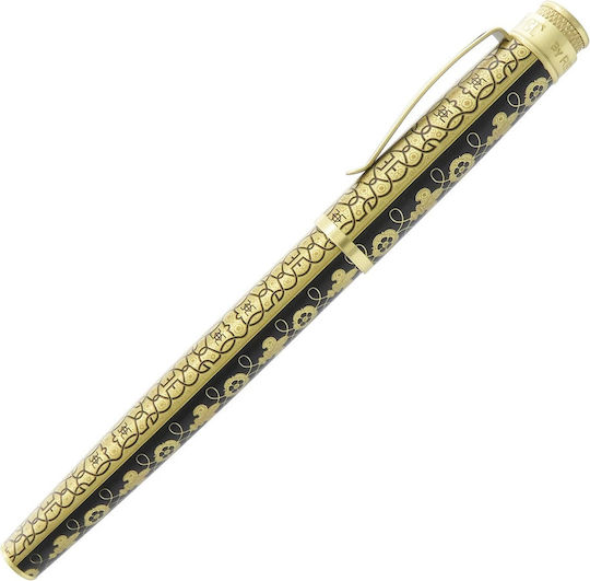 Retro 51 Писалка Medium Розова от Месинг с Червено Мастило