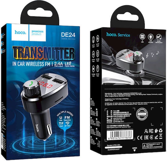 Hoco FM Transmitter Αυτοκινήτου mit Bluetooth